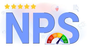 Uma montagem com a palavra NPS.