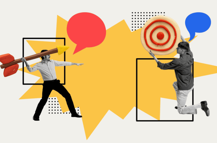 Pessoa atirando um dardo em uma meta, relacionado ao marketing certeiro de uma empresa.