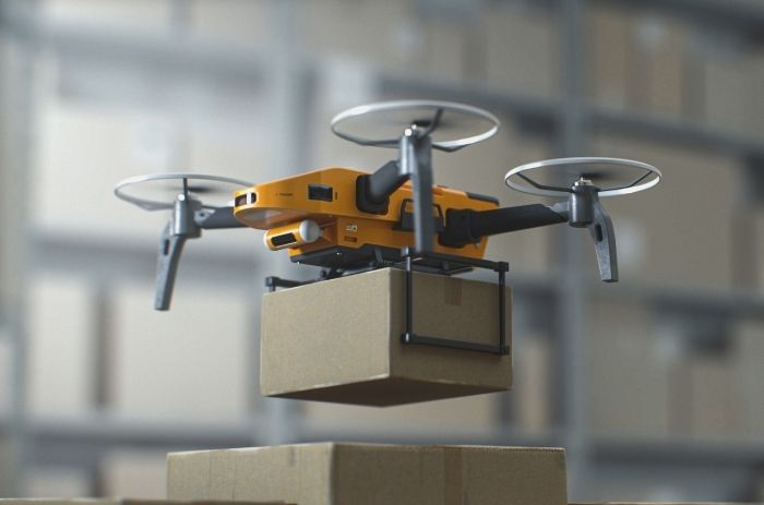 Drones e veículos automatizados são um grande exemplo de tecnologia na logística.