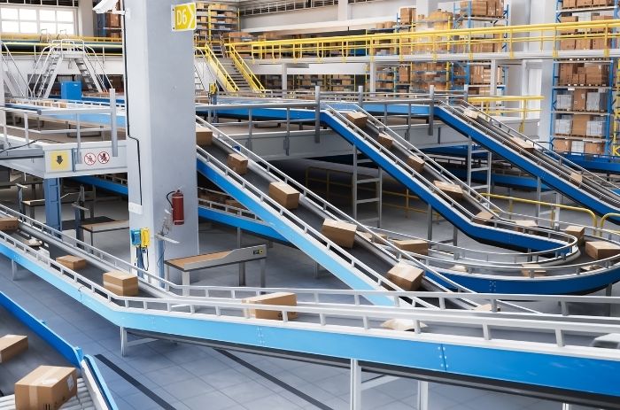 A tecnologia na logística aumenta a eficiência de separação de produtos.